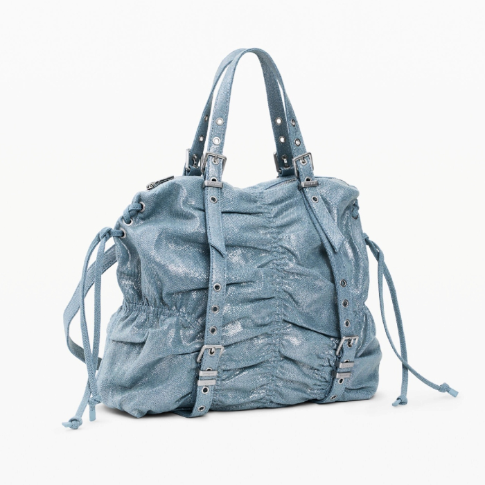 Geanta si rucsac, 2 in 1, de dama, de mana si umar, Desigual, Buxton Denim, Albastru [2]