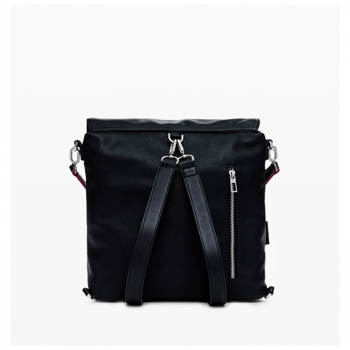 Geanta si rucsac de dama, Desigual, seria Blackwell Jersey, Negru [7]