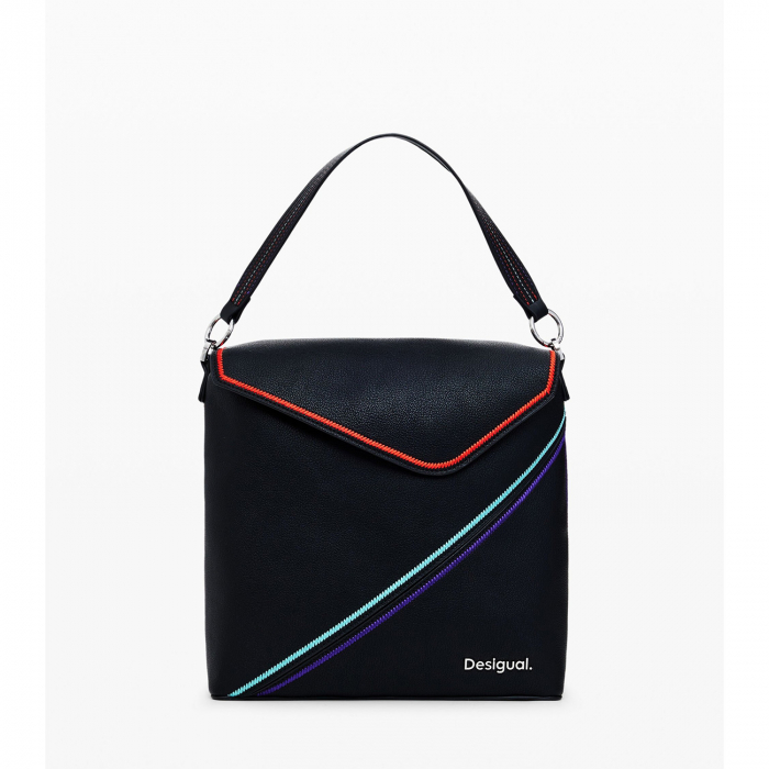 Geanta si rucsac de dama, Desigual, seria Cleo Jersey, Negru [3]