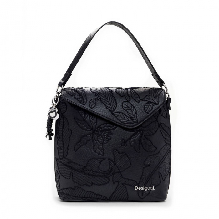 Geanta si rucsac de dama, Desigual, seria Jolie Jersey, Negru [7]