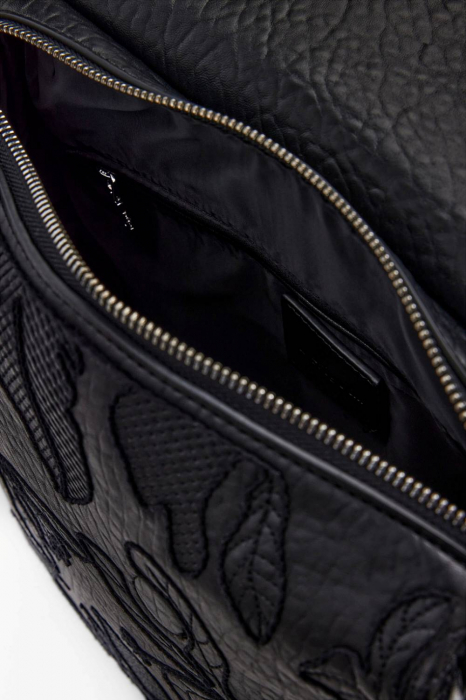 Geanta si rucsac de dama, Desigual, seria Jolie Jersey, Negru [4]