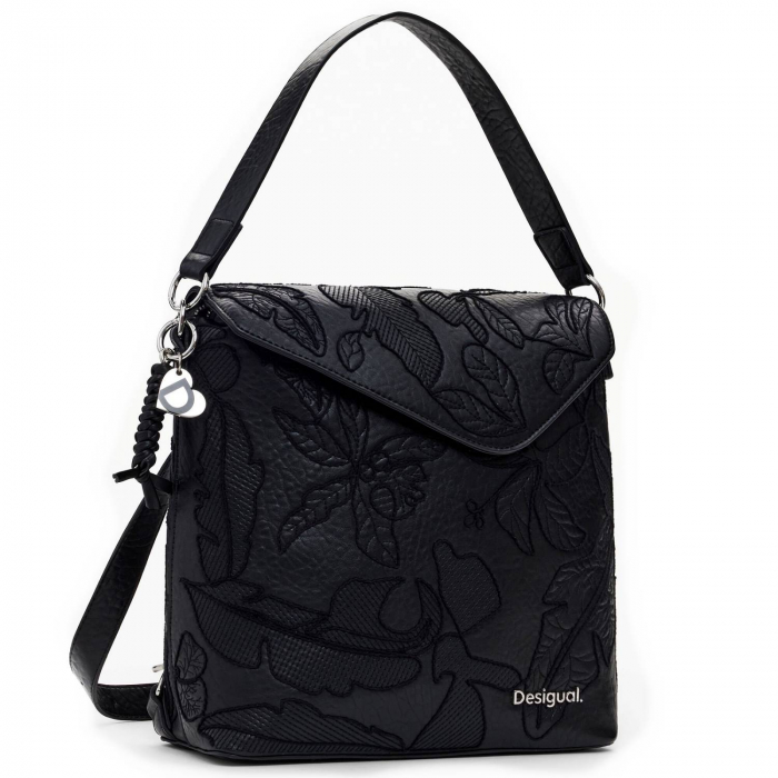 Geanta si rucsac de dama, Desigual, seria Jolie Jersey, Negru [2]