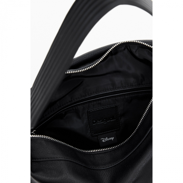 Geanta si rucsac de dama, Desigual, seria Mickey Studstyle Jersey, Negru [3]