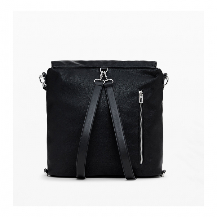 Geanta si rucsac de dama, Desigual, seria Mickey Studstyle Jersey, Negru [5]