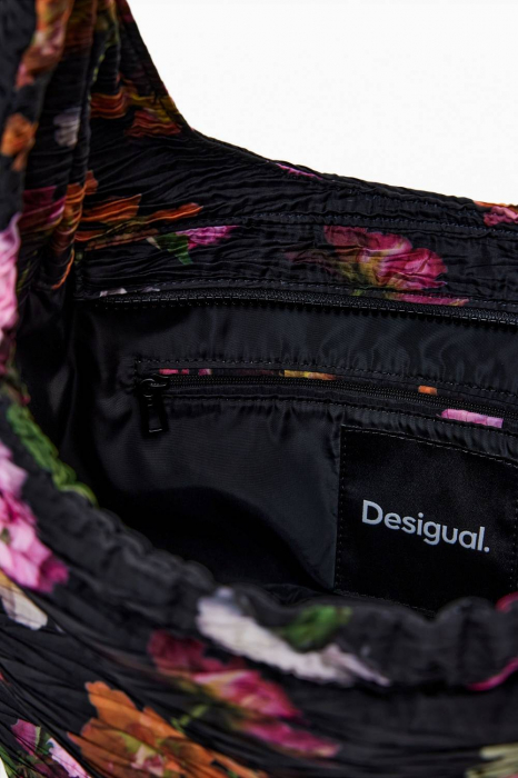 Geanta si rucsac de dama, Desigual, seria Orelia Print Almada, Negru [5]