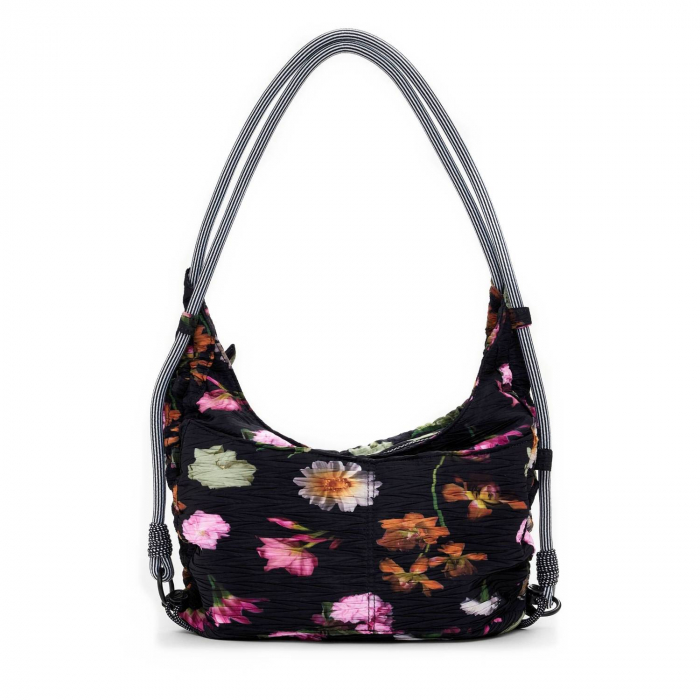 Geanta si rucsac de dama, Desigual, seria Orelia Print Almada, Negru [7]