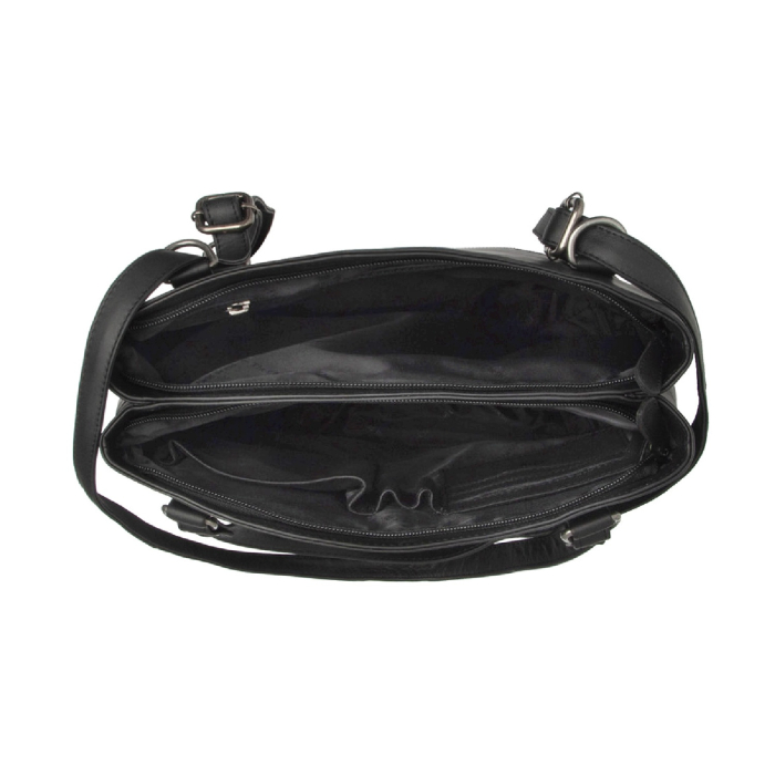 Geanta si rucsac de dama, din piele naturala, The Chesterfield Brand, Raynor, de mana si umar, Negru [4]