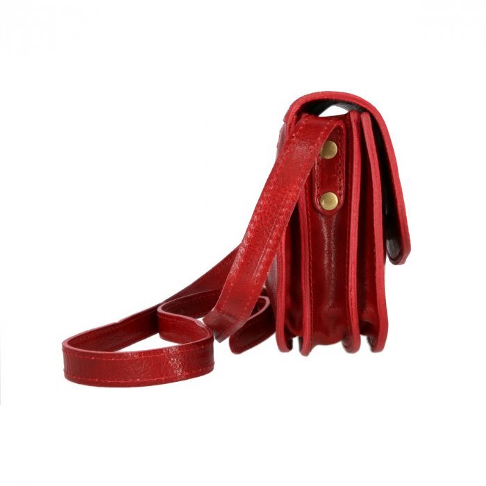 Geanta tip tolba din piele vachetta, model S5510, Bordo [6]