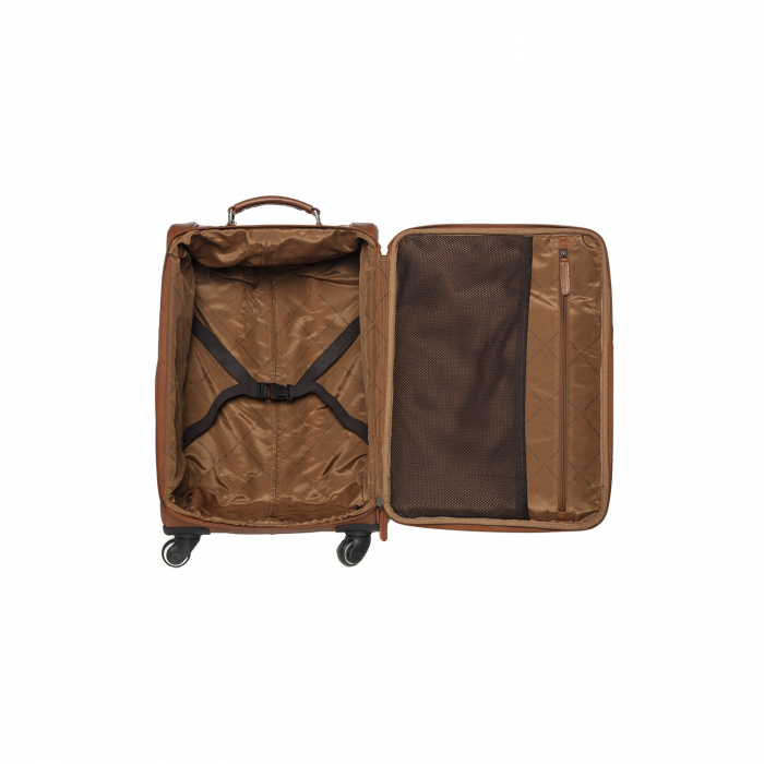 Geanta troler din piele naturala, The Chesterfield Brand, cu compartiment pentru laptop 17 inch, New York, Maro coniac [8]