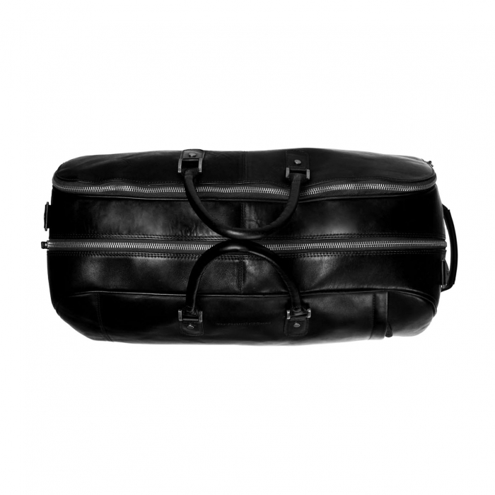 Geanta / troler unisex din piele naturala, The Chesterfield Brand, Jayven, Negru [5]