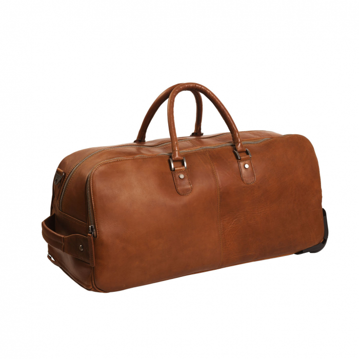 Geanta / troler unisex din piele naturala, The Chesterfield Brand, Jayven, Maro coniac [6]
