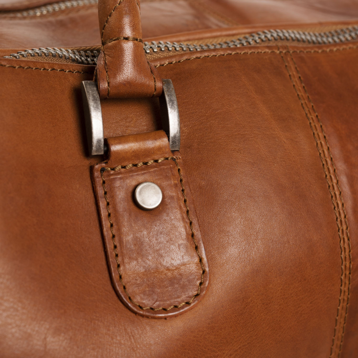 Geanta / troler unisex din piele naturala, The Chesterfield Brand, Jayven, Maro coniac [5]