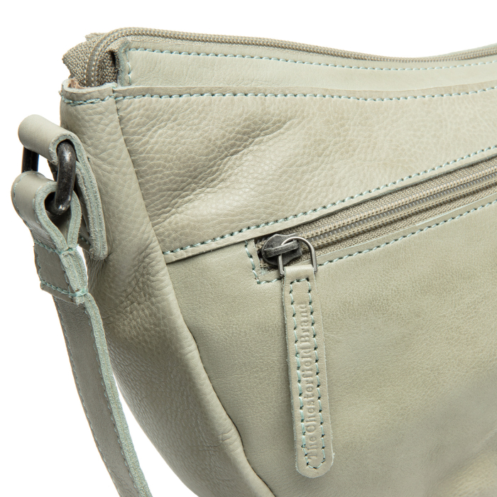 Geanta umar de dama din piele naturala, The Chesterfield Brand, Clarita, Verde ocean [4]