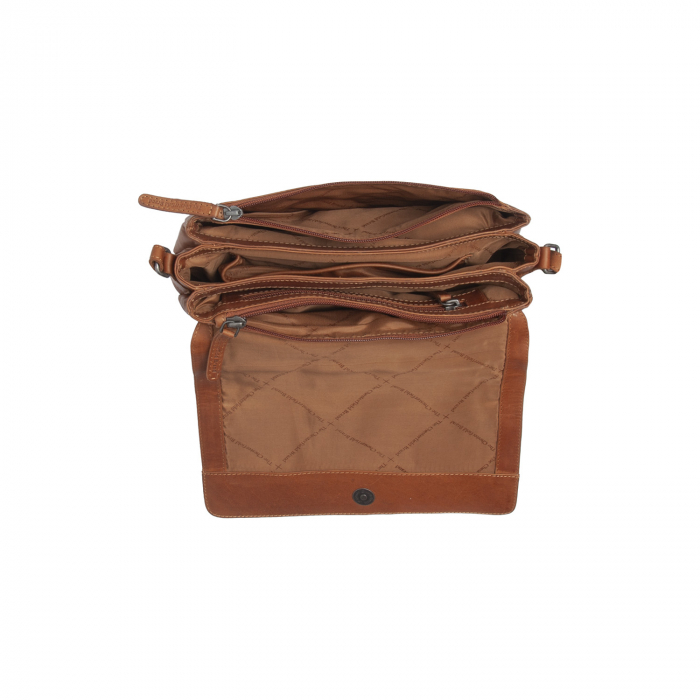 Geanta umar de dama, piele naturala, The Chesterfield Brand, Laverton, Maro coniac [4]
