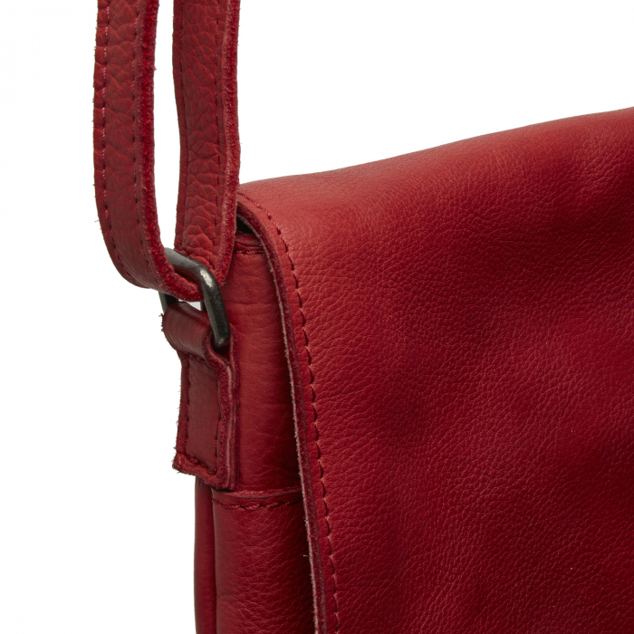 Geanta de umar unisex din piele naturala, The Chesterfield Brand, Duncan, Rosu [4]