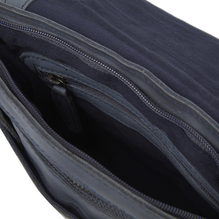 Geanta unisex din piele naturala, The Chesterfield Brand, Duncan, Bleumarin [2]