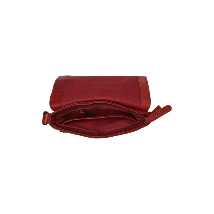Geanta de umar unisex din piele naturala, The Chesterfield Brand, Duncan, Rosu [2]