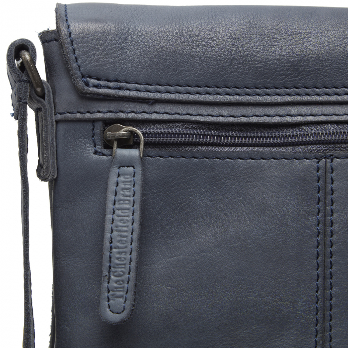 Geanta unisex din piele naturala, The Chesterfield Brand, Duncan, Bleumarin [3]