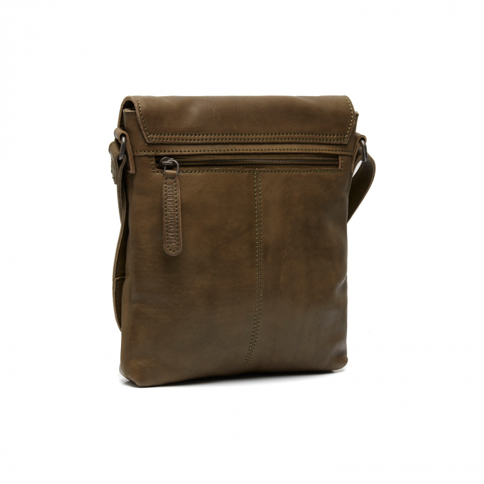 Geanta unisex din piele naturala, The Chesterfield Brand, Duncan, Verde olive [6]