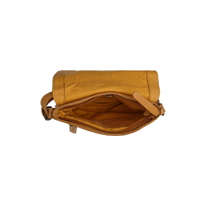 Geanta unisex din piele naturala, The Chesterfield Brand, Duncan, Galben ocru [2]