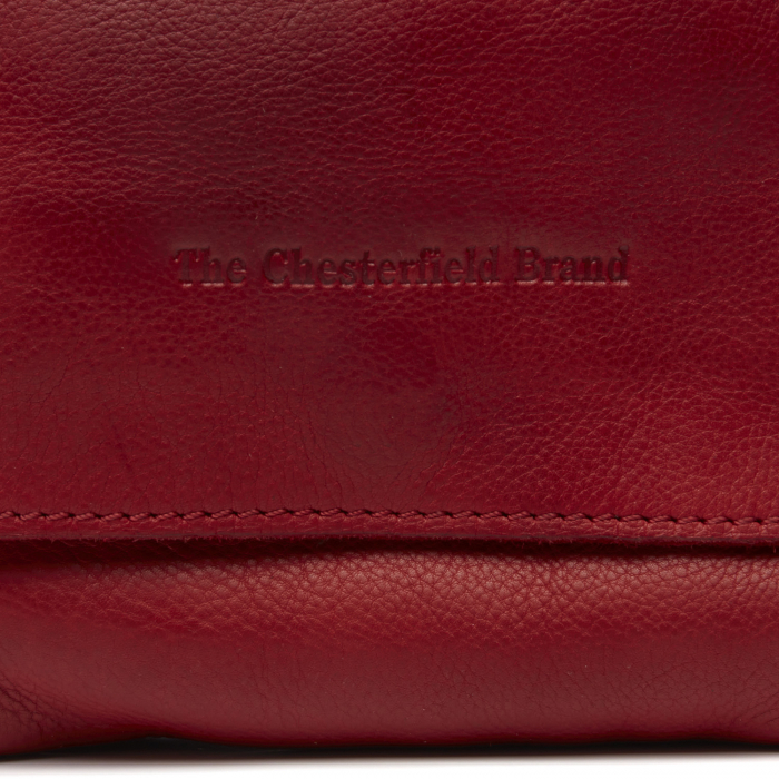 Geanta de umar unisex din piele naturala, The Chesterfield Brand, Duncan, Rosu [3]