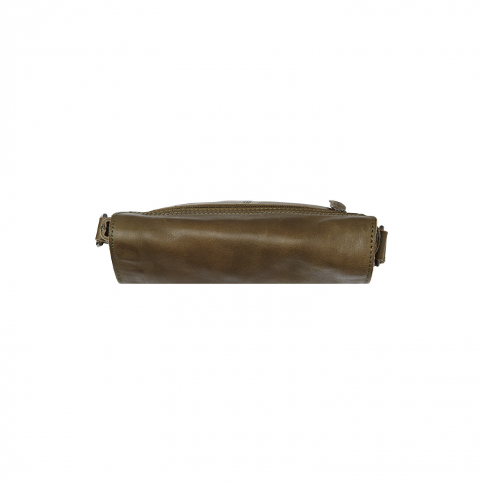 Geanta unisex din piele naturala, The Chesterfield Brand, Duncan, Verde olive [5]