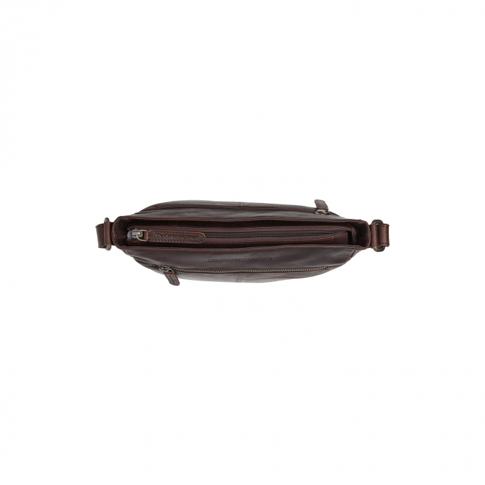 Geanta unisex din piele naturala, The Chesterfield Brand, Kreta, Maro inchis [2]
