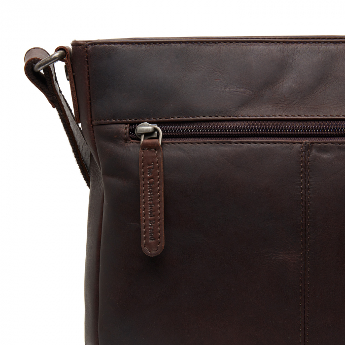 Geanta unisex din piele naturala, The Chesterfield Brand, Kreta, Maro inchis [4]