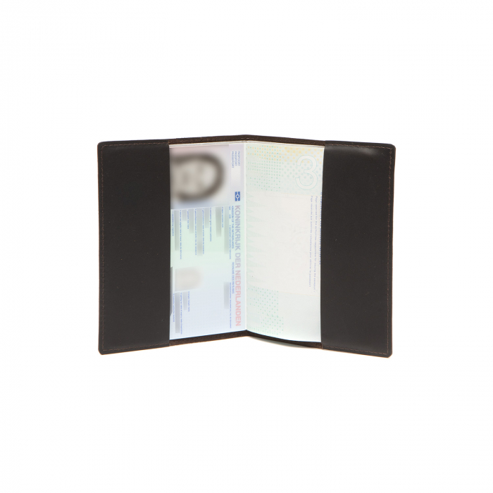 Coperta Husa pasaport, carnet sau brevet, din piele naturala, The Chesterfield Brand, Maro inchis [3]