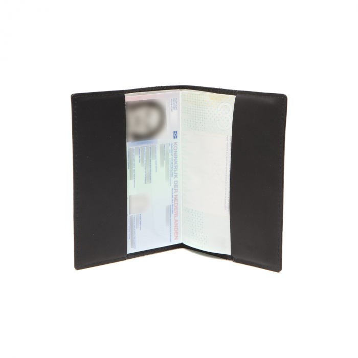 Coperta Husa pasaport, carnet sau brevet, din piele naturala, The Chesterfield Brand, Negru [3]