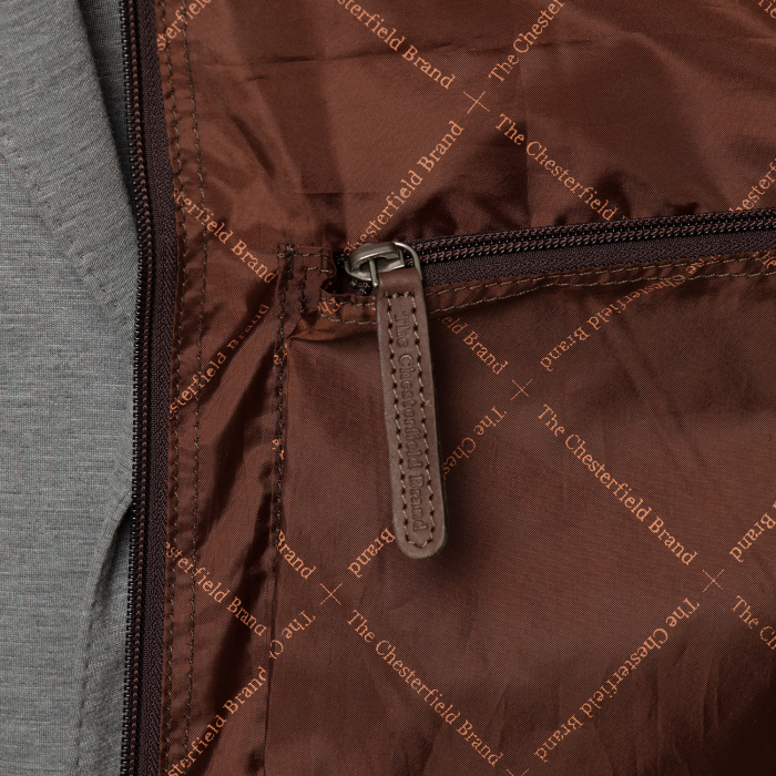 Husa pentru haine din piele naturala, The Chesterfield Brand, Josh, Maro inchis [5]
