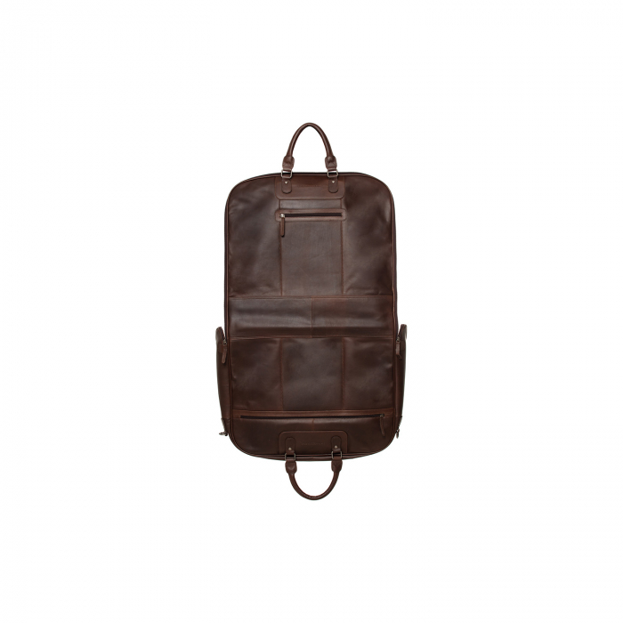 Husa pentru haine din piele naturala, The Chesterfield Brand, Josh, Maro inchis [6]