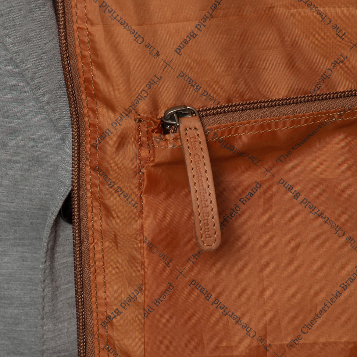 Husa pentru haine din piele naturala, The Chesterfield Brand, Josh, Maro coniac [4]