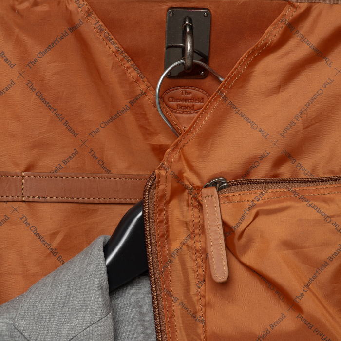 Husa pentru haine din piele naturala, The Chesterfield Brand, Josh, Maro coniac [3]