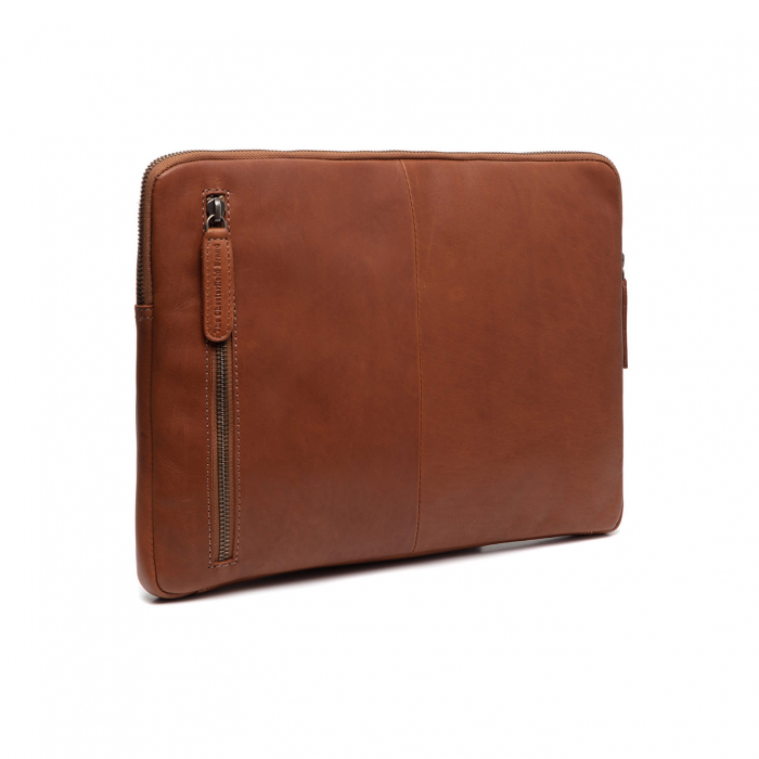 Mapa The Chesterfield Brand pentru acte si laptop 14 inch, din piele naturala, Clinton, Maro coniac [5]