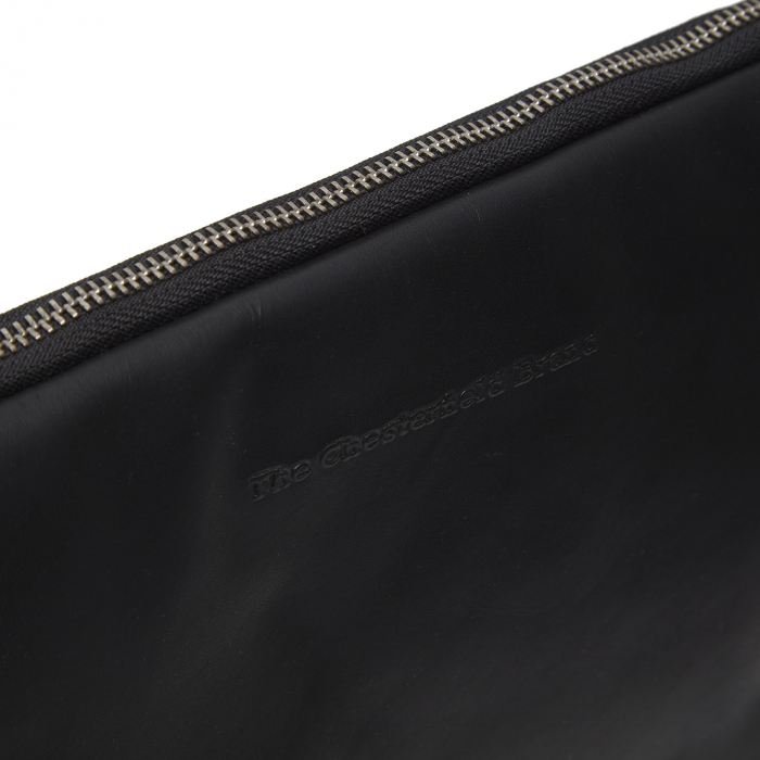 Mapa The Chesterfield Brand pentru acte si laptop 14 inch, din piele naturala, Clinton, Negru [4]