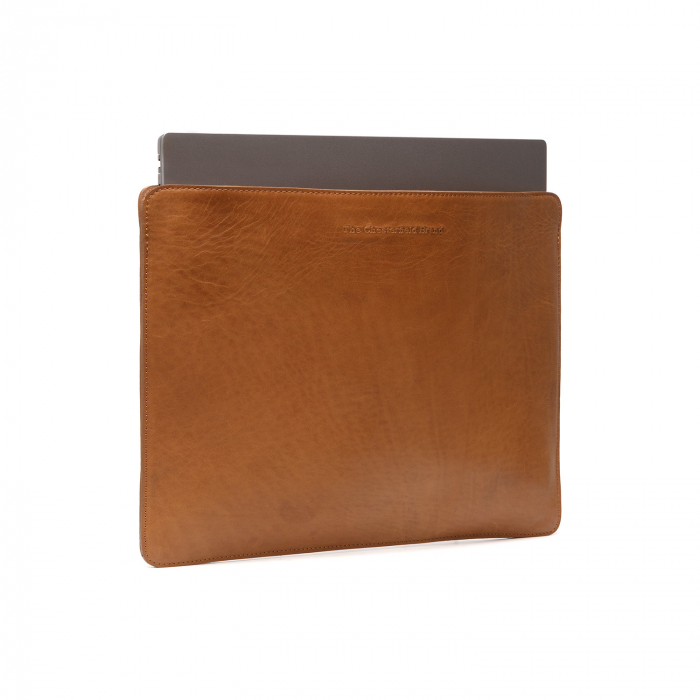 Husa pentru laptop din piele naturala, The Chesterfield Brand, Miami 15 inch, Maro coniac [5]