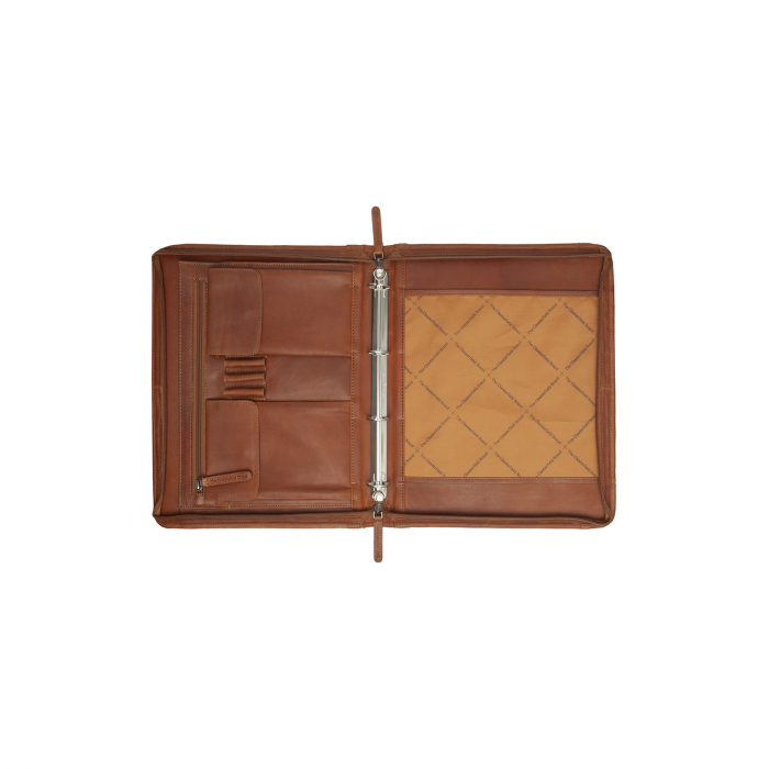 Mapa din piele naturala, The Chesterfield Brand, pentru acte si tableta, Moreton, Maro coniac [3]