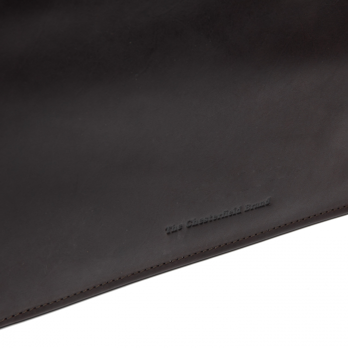 Mapa din piele naturala, The Chesterfield Brand, pentru acte si tableta, Moreton, Maro inchis [4]