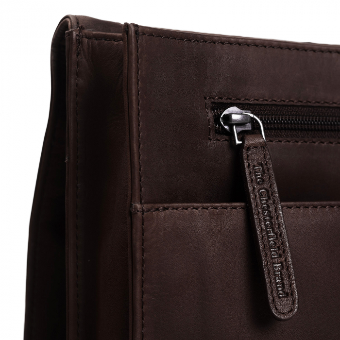 Mapa The Chesterfield Brand pentru acte si tableta, din piele naturala, Ivery, Maro inchis [3]