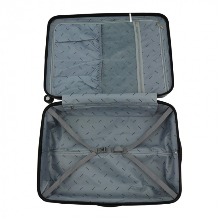 Troler mare Astoria 75 cm, material ABS si policarbonat, Albastru [4]