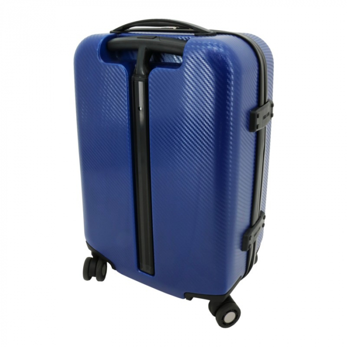 Troler mic Astoria 55 cm, material ABS si policarbonat, Albastru [4]