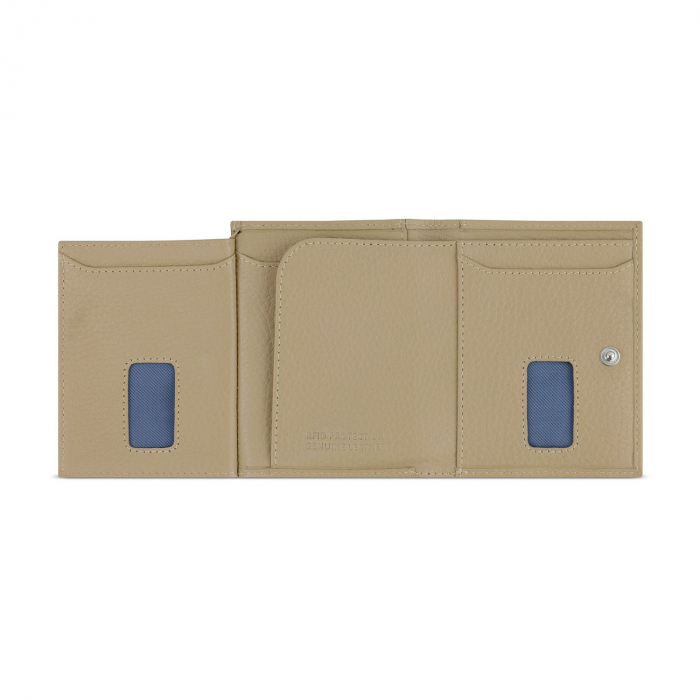 Mini portofel pentru carduri, piele naturala, bugatti seria Secure Slim, 491480R01, Bej [2]