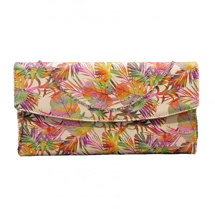 Plic de ocazie din piele naturala, Jungle multicolor [3]