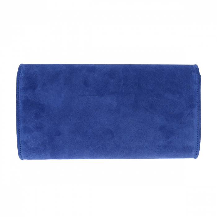 Plic elegant din piele intoarsa albastru regal, model 08 [5]