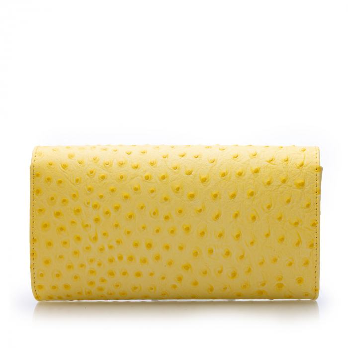 Plic elegant din piele naturala, model 08, Galben lamaie [4]