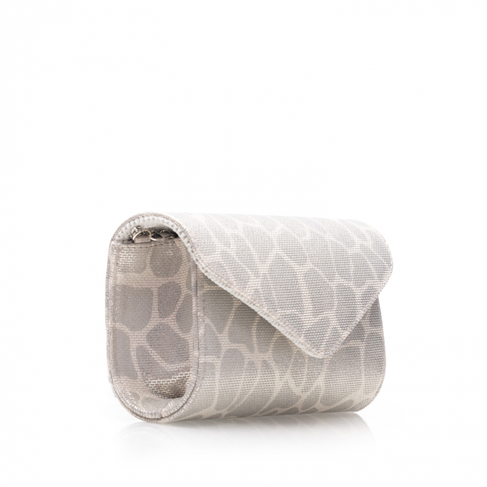 Plic elegant din piele naturala, model 08, Argintiu perlat Safari [3]