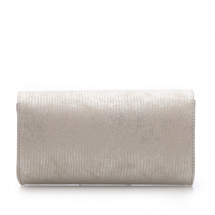 Plic elegant din piele naturala, model 08, Argintiu reflex de gheata [5]