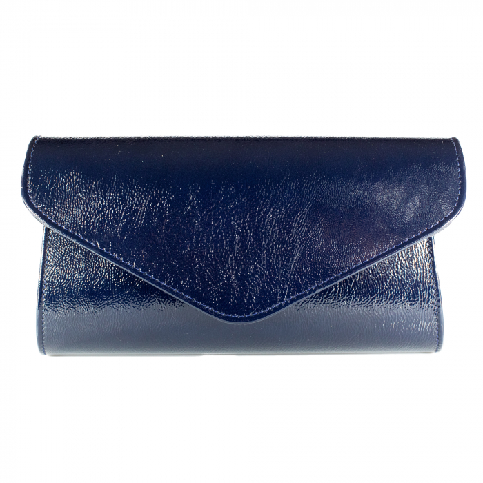 Plic elegant din piele naturala, model 08, Bleumarin [3]