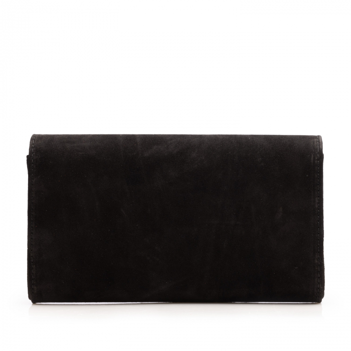 Plic elegant din piele intoarsa, model 07, Negru [3]